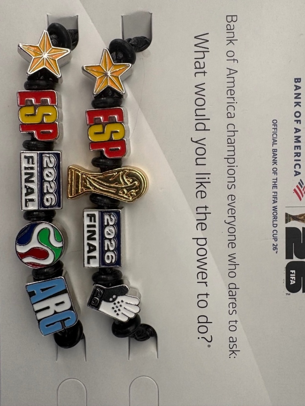 RARE FIFA World Cup Bracelet Combo with Winner Spain & Spain vs Argentina Final!